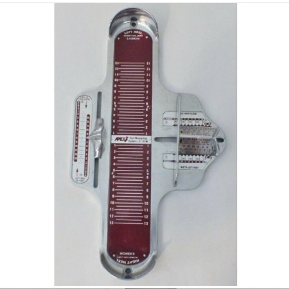 APEX Foot Measuring System 1131W Ladies/Women's Shoe Size Foot Measuring Tool